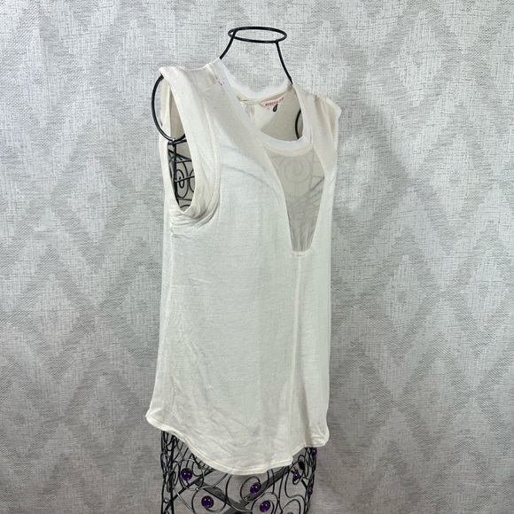 Rebecca Taylor white wool blend muscle tank size M - Picture 10 of 10